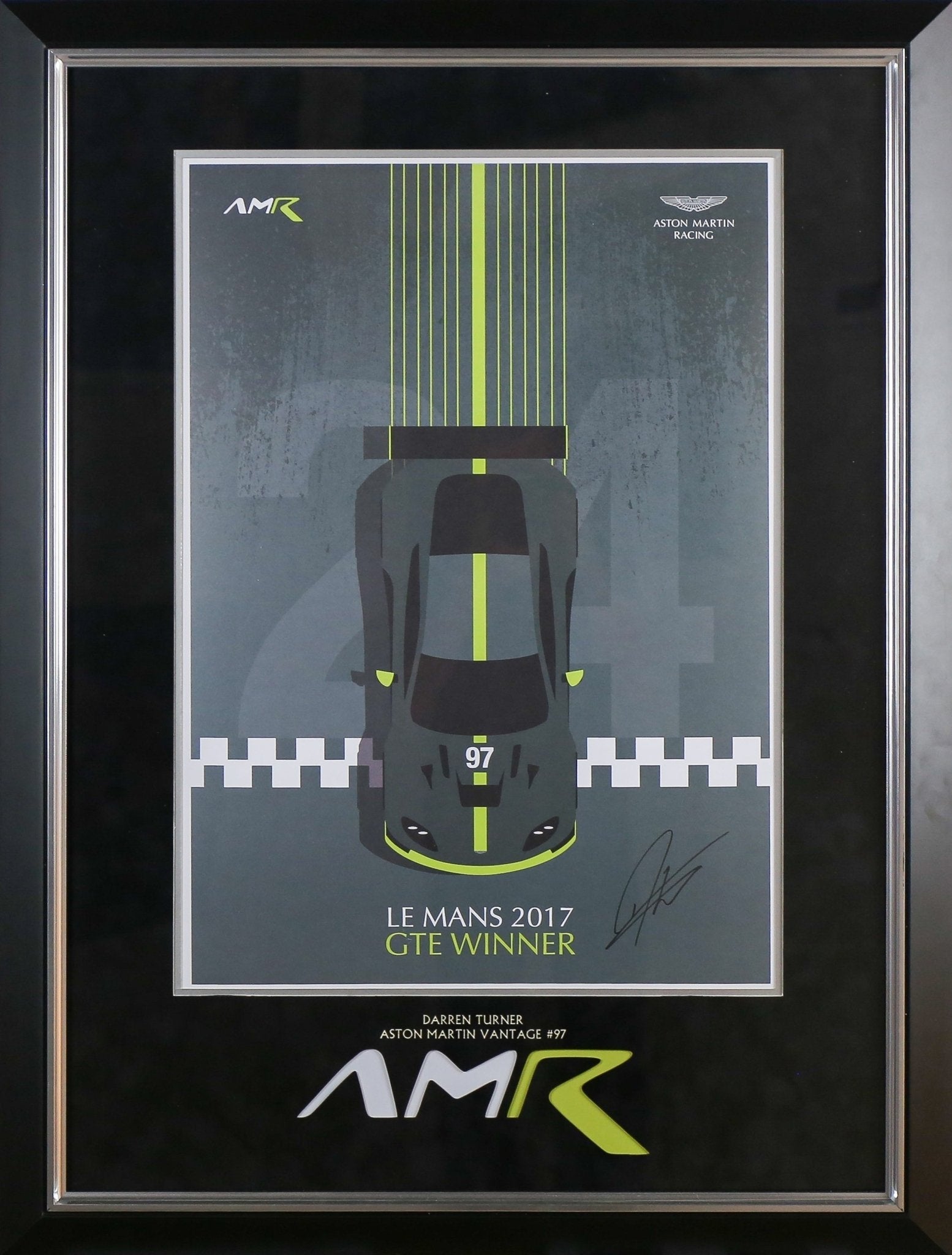 Darren Turner Digned 12x32 Photograph Framed Display - Memorabilia Framers Shop